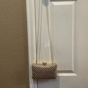 Gold and rhinestone purse